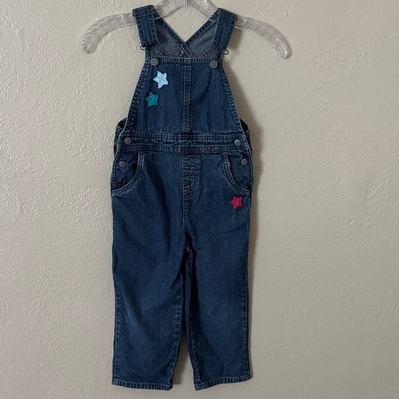 Genuine Kids From Oshkosh Other - Rare Genuine Toddler Kids from Oshkosh Girls Toddler Denim Overalls 4T Stars